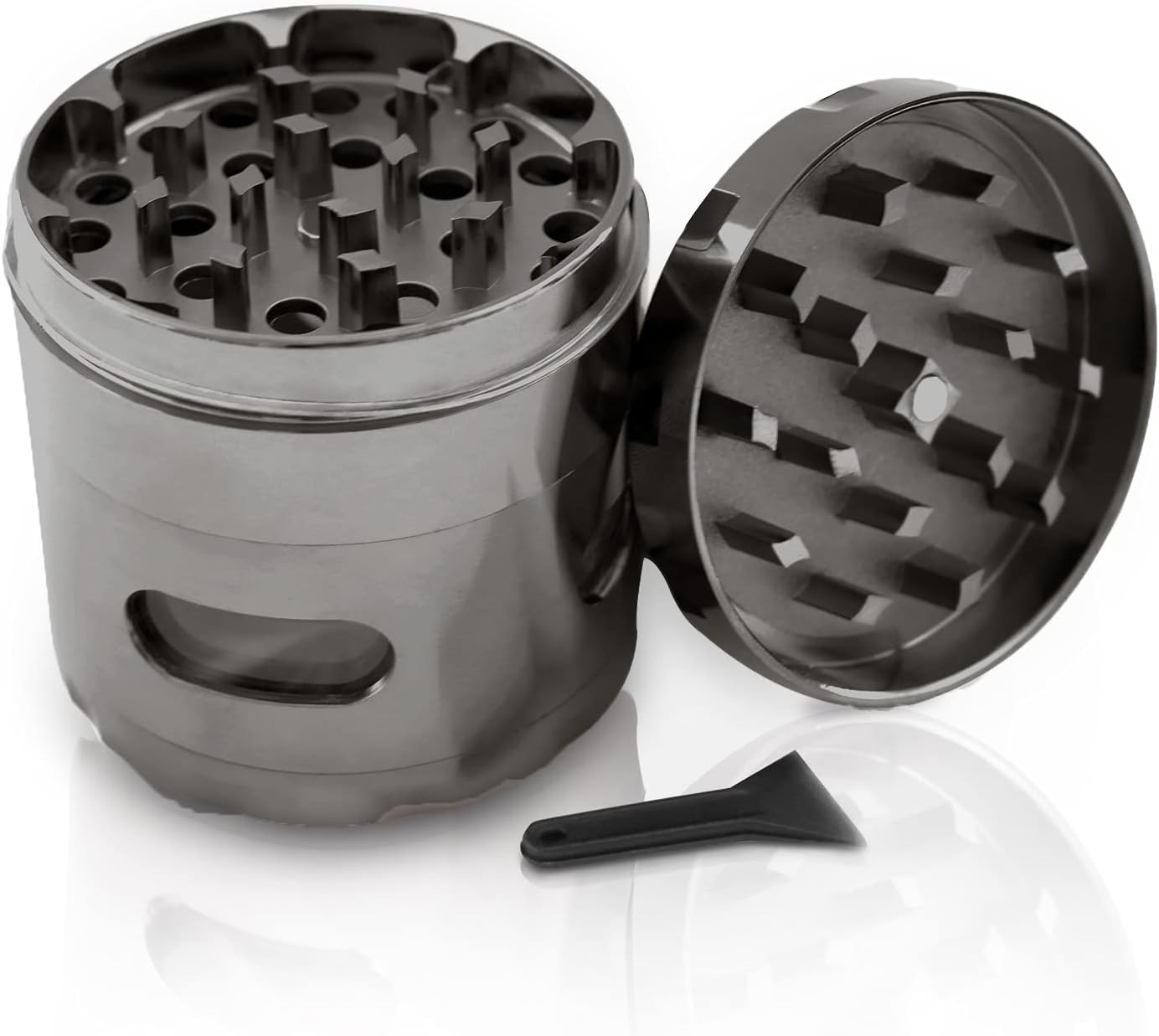 KOOLPUG Moulin à épices manuel, Moulin à herbes, Moulin à épices de cuisine, Moulin fines herbes, Moulin à herbes séchées pour cuisine maison, 2,2 pouces